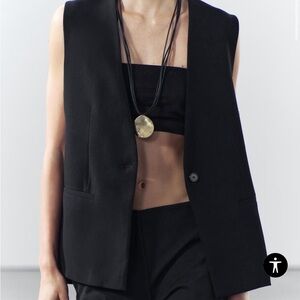 NWT Zara Black Vest